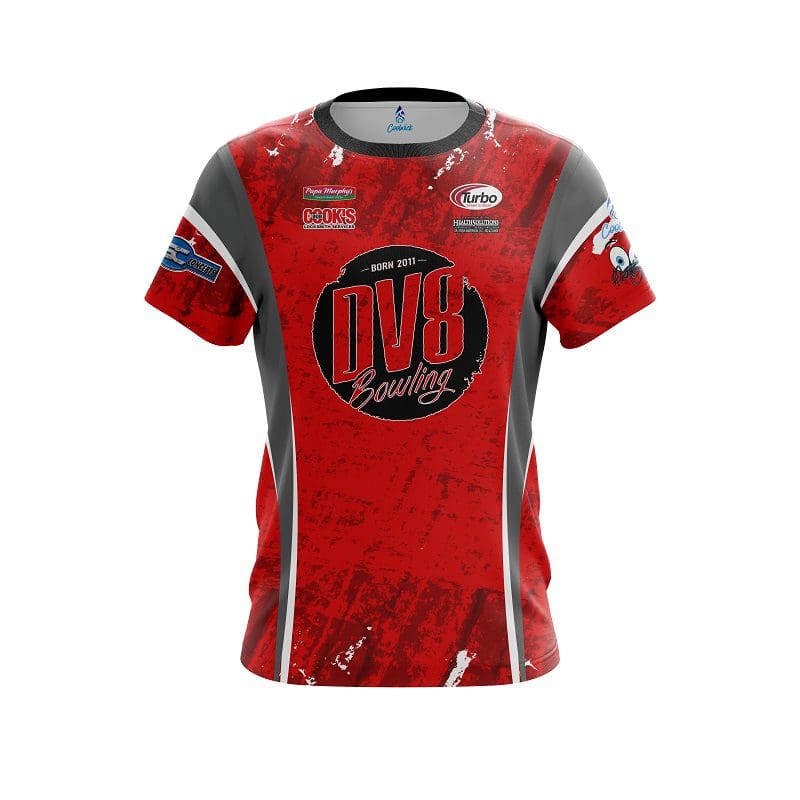 Matt Ogle DV8 Red Grunge Replica CoolWick Bowling Jersey
