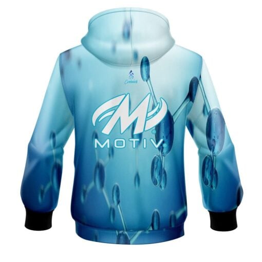 Motiv Blue Atoms CoolWick Bowling Hoodie - Image 2