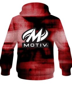 Alternative view of Motiv Red Canvas CoolWick Bowling Hoodie