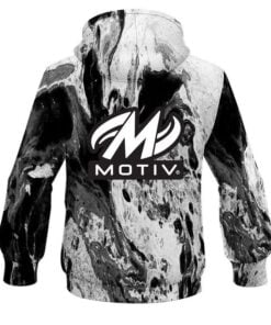 Alternative view of Motiv Marble Black CoolWick Bowling Hoodie