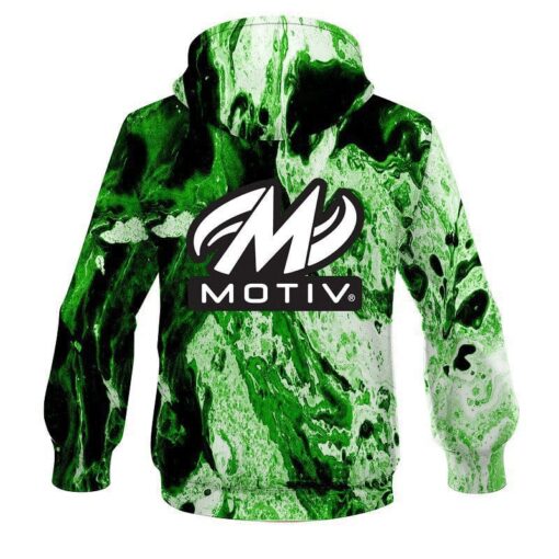 Motiv Marble Green CoolWick Bowling Hoodie - Image 2