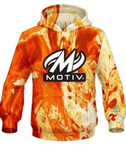Motiv Marble Orange CoolWick Bowling Hoodie