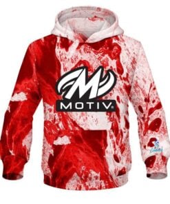 Motiv Marble Red CoolWick Bowling Hoodie