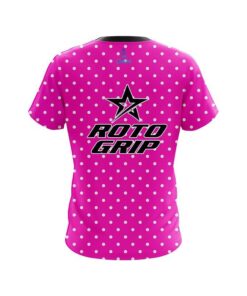 Alternative view of Roto Grip Pink And White Dots CoolWick Bowling Jersey