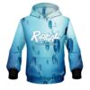 Radical Blue Atoms CoolWick Bowling Hoodie