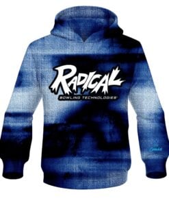 Radical Blue Canvas CoolWick Bowling Hoodie