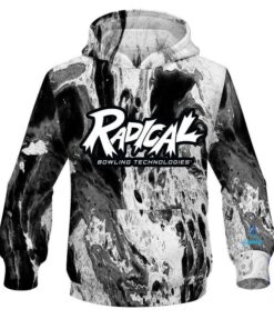 Radical Marble Black CoolWick Bowling Hoodie
