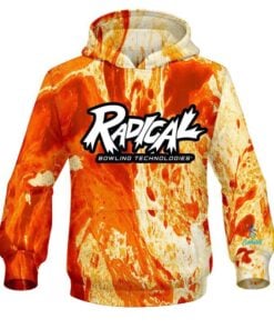 Radical Marble Orange CoolWick Bowling Hoodie
