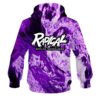 Radical Marble Purple CoolWick Bowling Hoodie - Image 2
