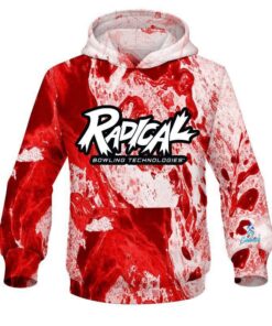 Radical Marble Red CoolWick Bowling Hoodie