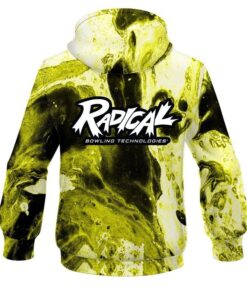 Alternative view of Radical Marble Yellow CoolWick Bowling Hoodie