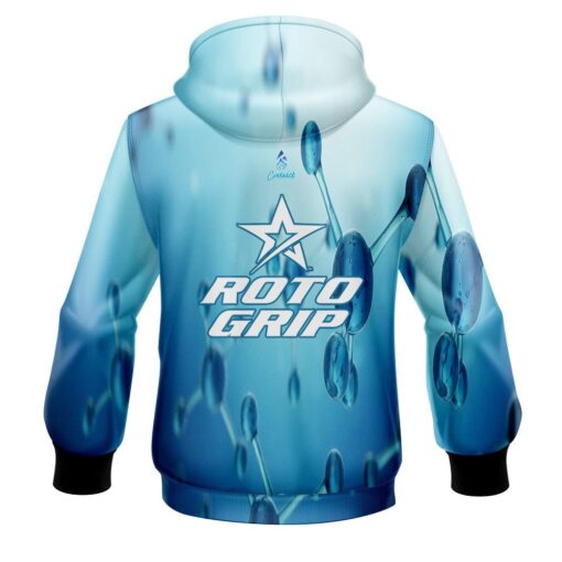 Roto Grip Blue Atoms CoolWick Bowling Hoodie - Image 2
