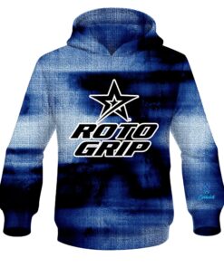 Roto Grip Blue Canvas CoolWick Bowling Hoodie