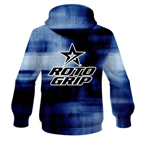 Roto Grip Blue Canvas CoolWick Bowling Hoodie - Image 2