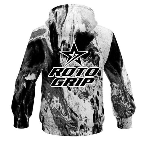 Roto Grip Marble Black CoolWick Bowling Hoodie - Image 2