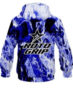 Alternative view of Roto Grip Marble Blue CoolWick Bowling Hoodie