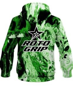 Alternative view of Roto Grip Marble Green CoolWick Bowling Hoodie