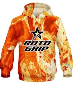 Roto Grip Marble Orange CoolWick Bowling Hoodie