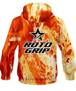Alternative view of Roto Grip Marble Orange CoolWick Bowling Hoodie