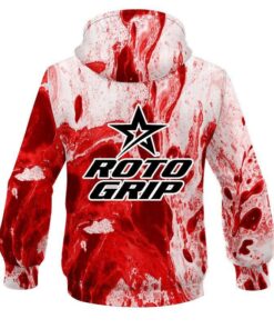 Alternative view of Roto Grip Marble Red CoolWick Bowling Hoodie