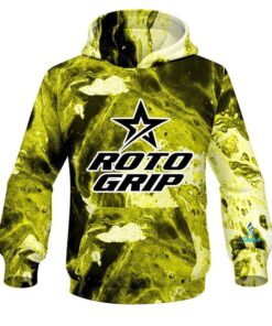 Roto Grip Marble Yellow CoolWick Bowling Hoodie