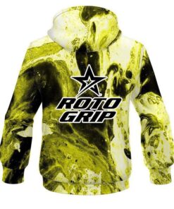 Alternative view of Roto Grip Marble Yellow CoolWick Bowling Hoodie