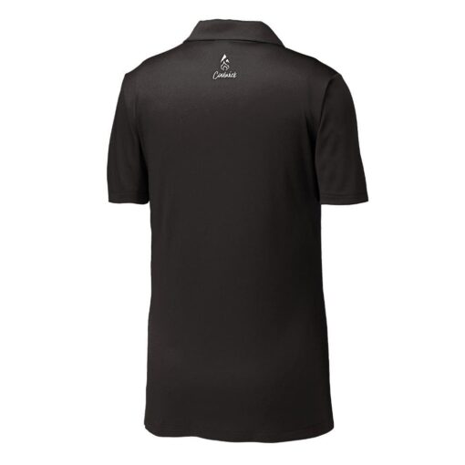 BowlFit Heather Sterner Competitor Black Polo - Image 2