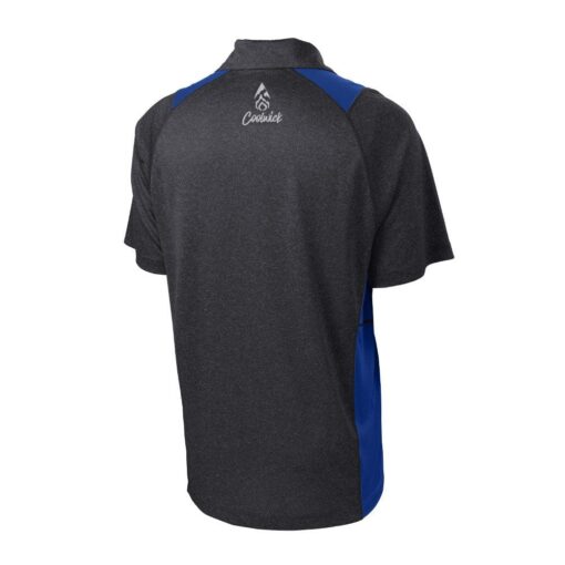 Jason Sterner Flash CoolWick Bowling Polo Shirt Graphite - Image 2