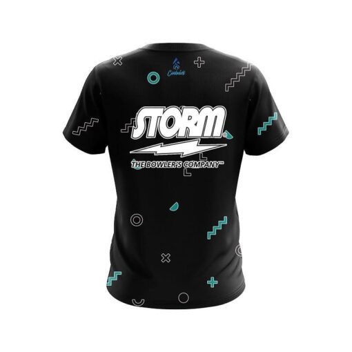 Storm Hipster Black CoolWick Bowling Jersey - Image 2
