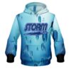 Storm Blue Atoms CoolWick Bowling Hoodie