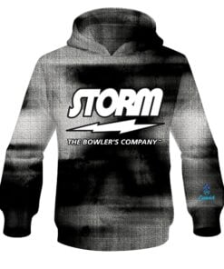 Storm Black Canvas CoolWick Bowling Hoodie