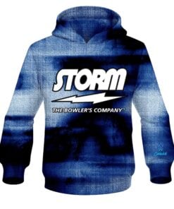 Storm Blue Canvas CoolWick Bowling Hoodie