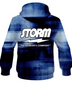 Alternative view of Storm Blue Canvas CoolWick Bowling Hoodie