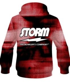 Alternative view of Storm Red Canvas CoolWick Bowling Hoodie