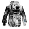 Storm Marble Black CoolWick Bowling Hoodie