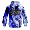 Storm Marble Blue CoolWick Bowling Hoodie