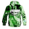 Storm Marble Green CoolWick Bowling Hoodie