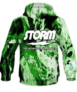 Storm Marble Green CoolWick Bowling Hoodie