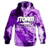 Storm Marble Purple CoolWick Bowling Hoodie