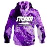 Storm Marble Purple CoolWick Bowling Hoodie - Image 2