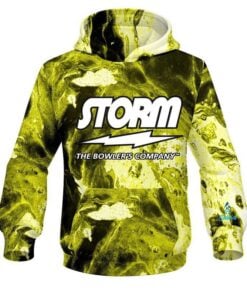 Storm Marble Yellow CoolWick Bowling Hoodie
