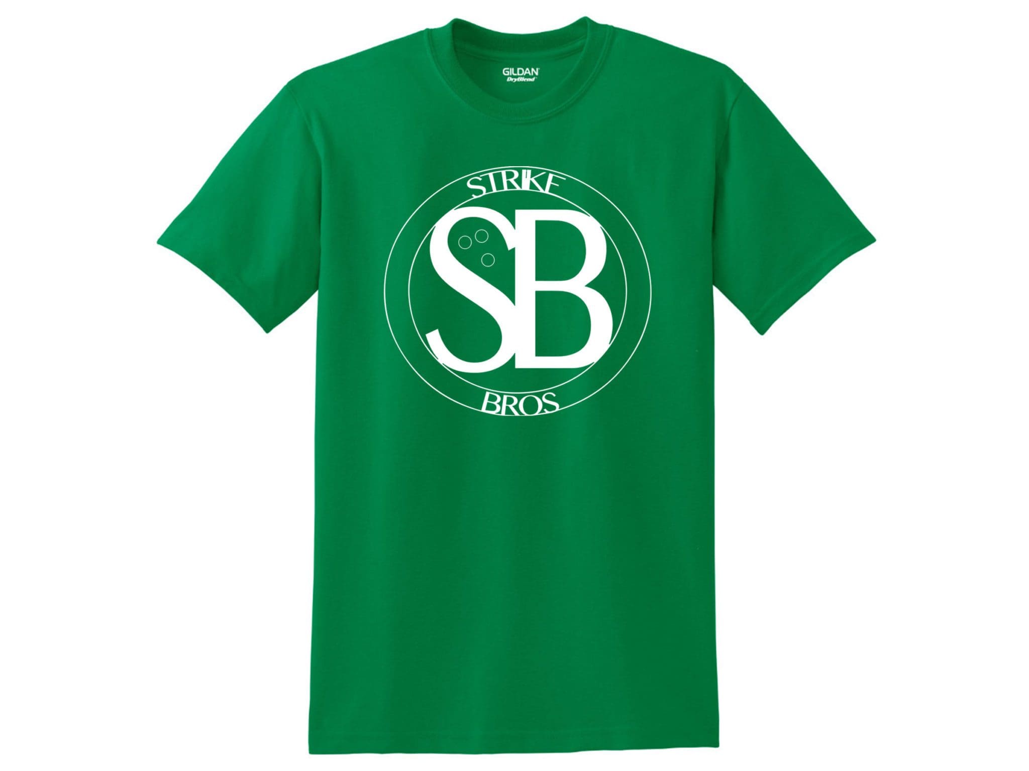 Kennon McFalls StrikeBros CoolWick Bowling 50/50 T-Shirt Green White