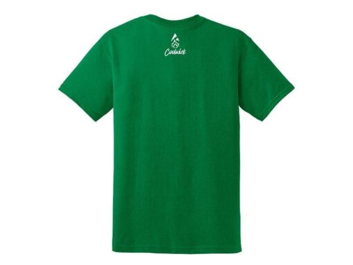 Jacqueline Evans CoolWick Bowling 50/50 T-Shirt Green White - Image 2