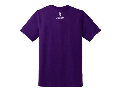 Kennon McFalls StrikeBros CoolWick Bowling 50/50 T-Shirt Purple White - Image 2
