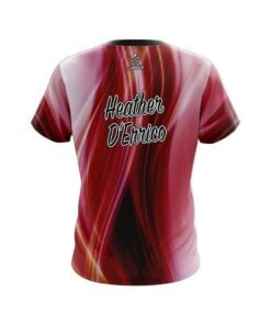 Alternative view of Heather D'Errico Hammer Down Red Replica CoolWick Bowling Jersey