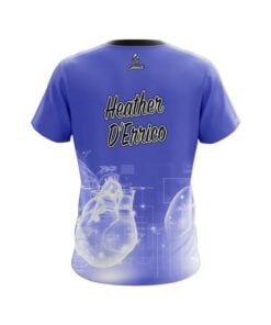Alternative view of Heather D'Errico Hammer Heart Beat Replica CoolWick Bowling Jersey