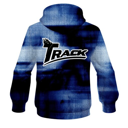 Track Blue Canvas CoolWick Bowling Hoodie - Image 2