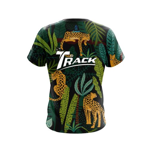 Track Forest Leopard CoolWick Bowling Jersey - Image 2