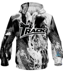 Track Marble Black CoolWick Bowling Hoodie