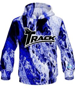 Track Marble Blue CoolWick Bowling Hoodie